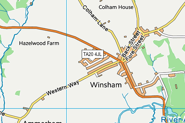 TA20 4JL map - OS VectorMap District (Ordnance Survey)