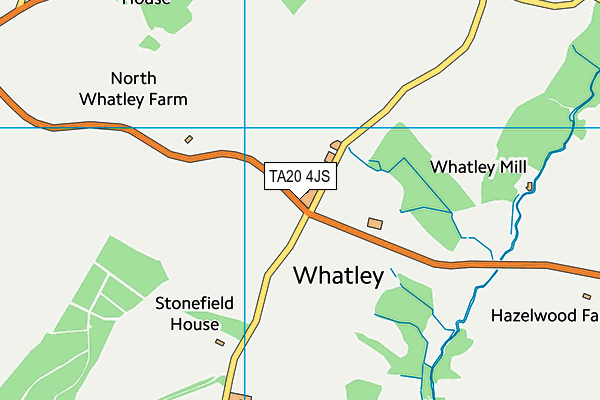 TA20 4JS map - OS VectorMap District (Ordnance Survey)