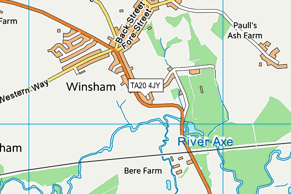 TA20 4JY map - OS VectorMap District (Ordnance Survey)