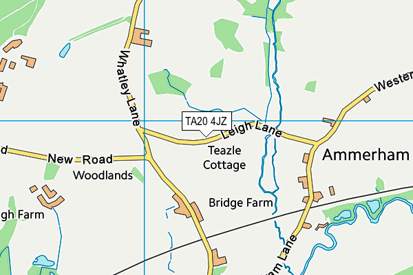 TA20 4JZ map - OS VectorMap District (Ordnance Survey)