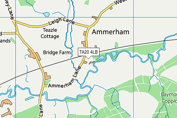 TA20 4LB map - OS VectorMap District (Ordnance Survey)