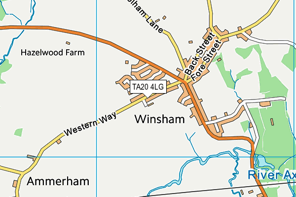 TA20 4LG map - OS VectorMap District (Ordnance Survey)