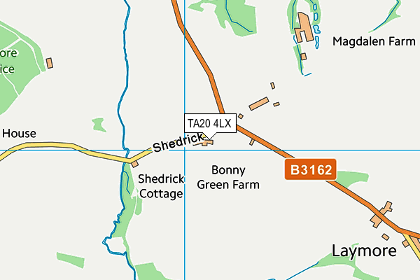 TA20 4LX map - OS VectorMap District (Ordnance Survey)