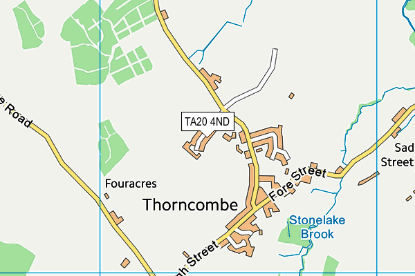 TA20 4ND map - OS VectorMap District (Ordnance Survey)