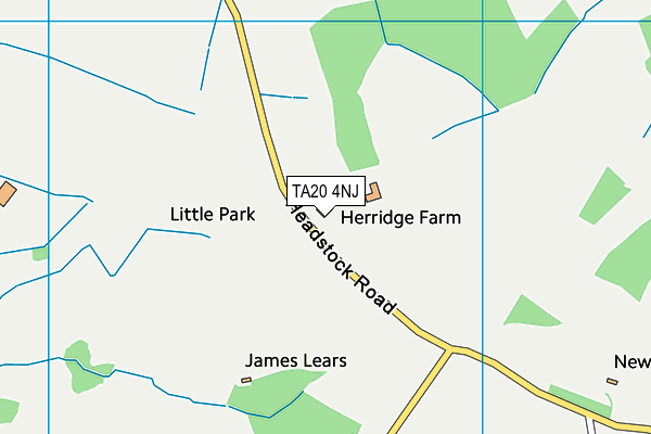 TA20 4NJ map - OS VectorMap District (Ordnance Survey)