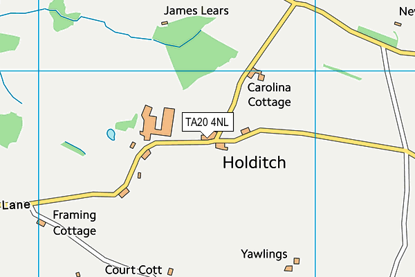 TA20 4NL map - OS VectorMap District (Ordnance Survey)