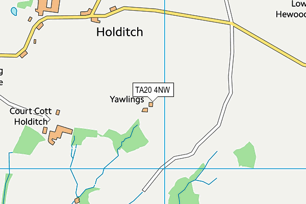 TA20 4NW map - OS VectorMap District (Ordnance Survey)