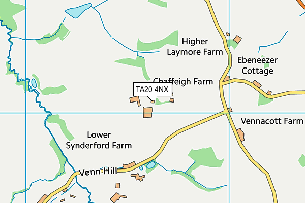 TA20 4NX map - OS VectorMap District (Ordnance Survey)