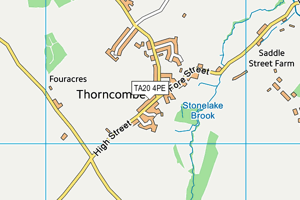 TA20 4PE map - OS VectorMap District (Ordnance Survey)