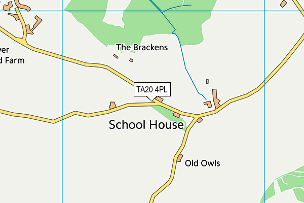 TA20 4PL map - OS VectorMap District (Ordnance Survey)