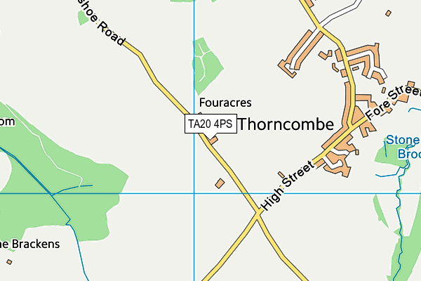 Thorncombe Sports And Social Club map (TA20 4PS) - OS VectorMap District (Ordnance Survey)