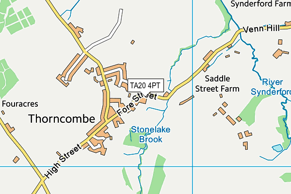 TA20 4PT map - OS VectorMap District (Ordnance Survey)