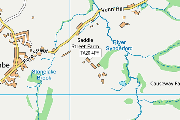 TA20 4PY map - OS VectorMap District (Ordnance Survey)