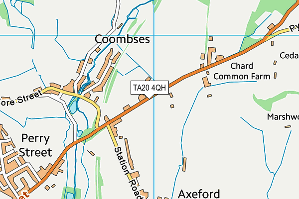 TA20 4QH map - OS VectorMap District (Ordnance Survey)