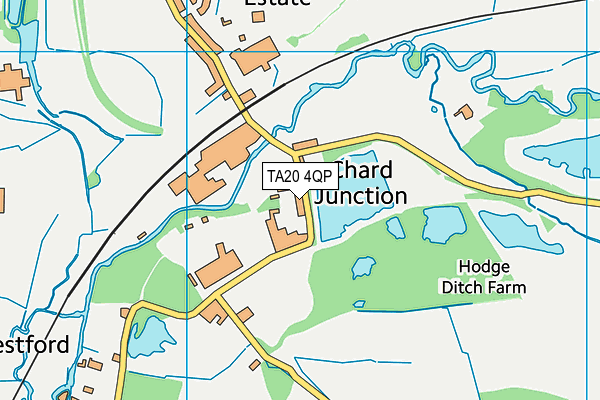 TA20 4QP map - OS VectorMap District (Ordnance Survey)