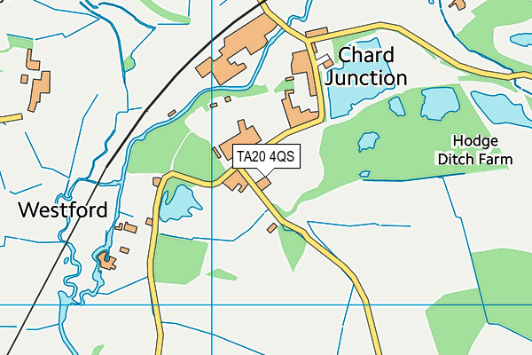 TA20 4QS map - OS VectorMap District (Ordnance Survey)