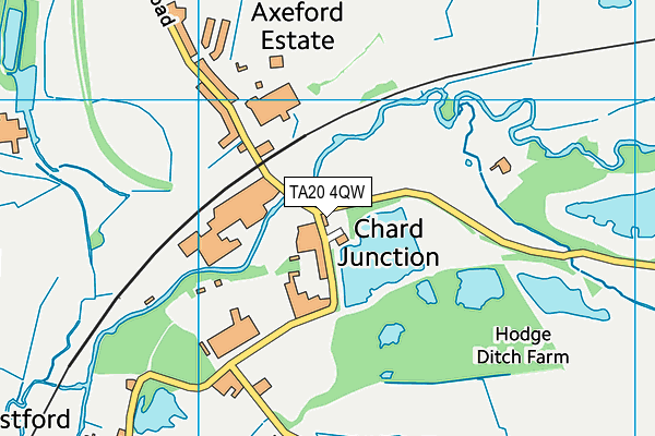 TA20 4QW map - OS VectorMap District (Ordnance Survey)