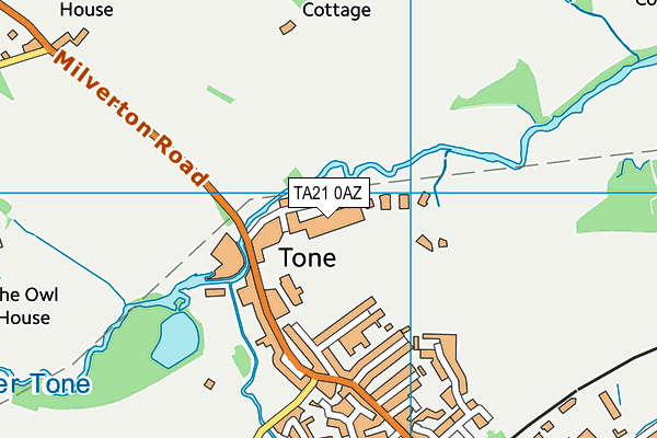 TA21 0AZ map - OS VectorMap District (Ordnance Survey)