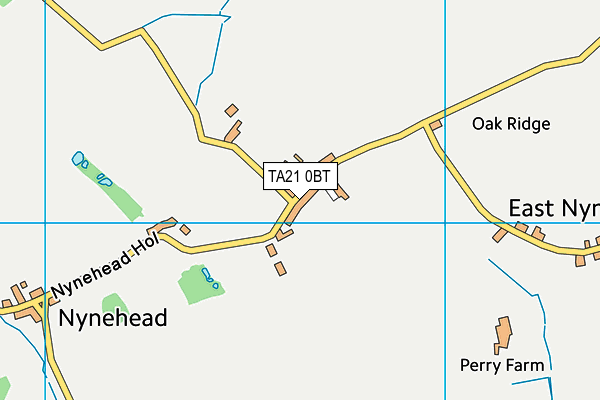 TA21 0BT map - OS VectorMap District (Ordnance Survey)
