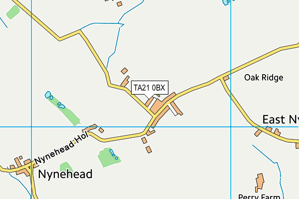 TA21 0BX map - OS VectorMap District (Ordnance Survey)