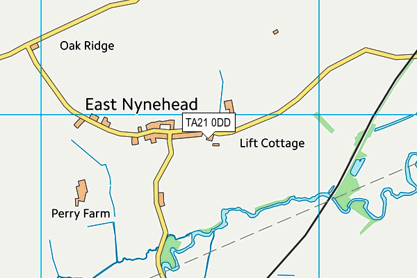 TA21 0DD map - OS VectorMap District (Ordnance Survey)