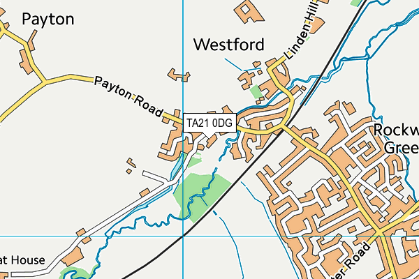 TA21 0DG map - OS VectorMap District (Ordnance Survey)