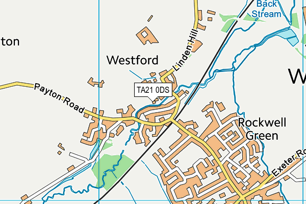 TA21 0DS map - OS VectorMap District (Ordnance Survey)