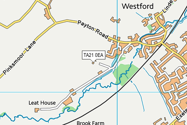 TA21 0EA map - OS VectorMap District (Ordnance Survey)