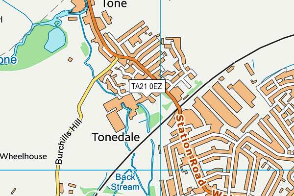 TA21 0EZ map - OS VectorMap District (Ordnance Survey)