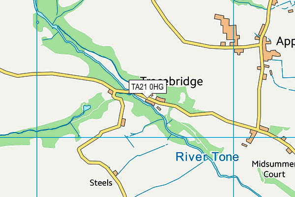 TA21 0HG map - OS VectorMap District (Ordnance Survey)