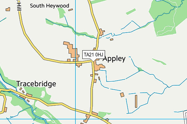 TA21 0HJ map - OS VectorMap District (Ordnance Survey)