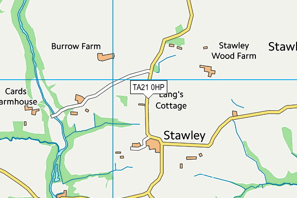 TA21 0HP map - OS VectorMap District (Ordnance Survey)