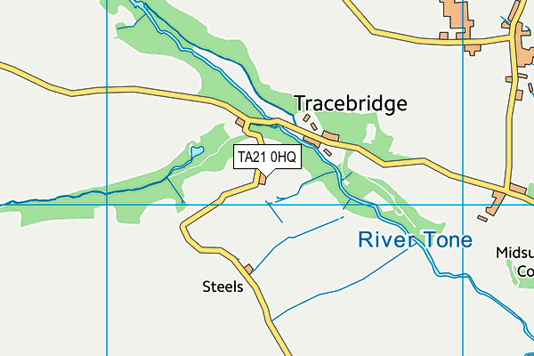 TA21 0HQ map - OS VectorMap District (Ordnance Survey)