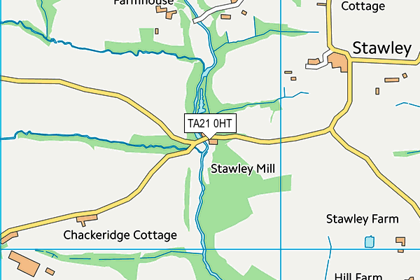 TA21 0HT map - OS VectorMap District (Ordnance Survey)