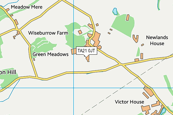 TA21 0JT map - OS VectorMap District (Ordnance Survey)