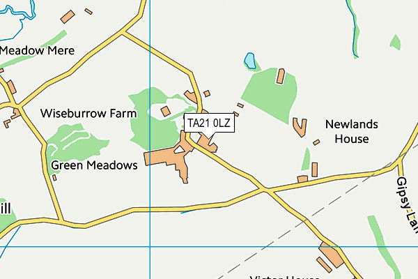 TA21 0LZ map - OS VectorMap District (Ordnance Survey)