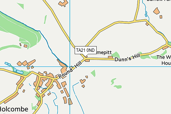 TA21 0ND map - OS VectorMap District (Ordnance Survey)