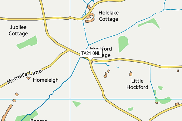 TA21 0NL map - OS VectorMap District (Ordnance Survey)