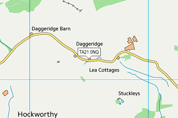 TA21 0NQ map - OS VectorMap District (Ordnance Survey)