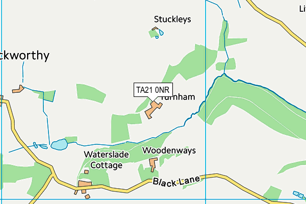 TA21 0NR map - OS VectorMap District (Ordnance Survey)