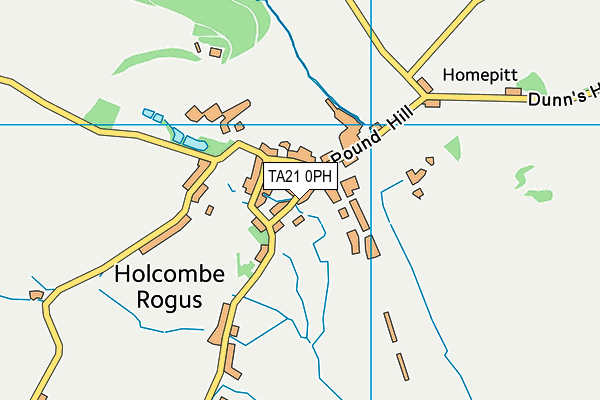 TA21 0PH map - OS VectorMap District (Ordnance Survey)