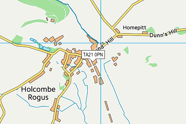 TA21 0PN map - OS VectorMap District (Ordnance Survey)