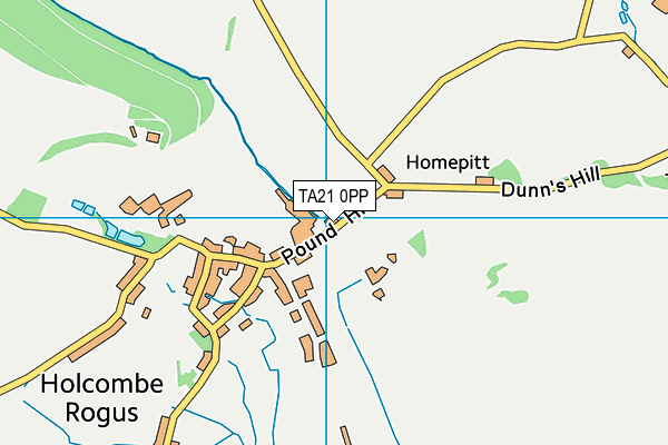 TA21 0PP map - OS VectorMap District (Ordnance Survey)