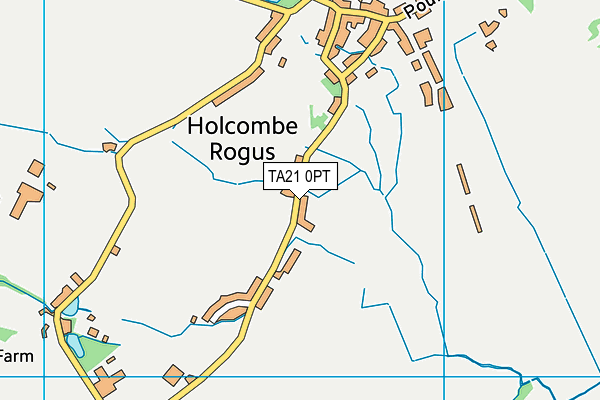 TA21 0PT map - OS VectorMap District (Ordnance Survey)