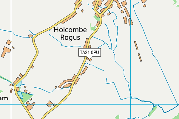 TA21 0PU map - OS VectorMap District (Ordnance Survey)