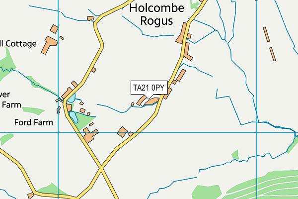 TA21 0PY map - OS VectorMap District (Ordnance Survey)