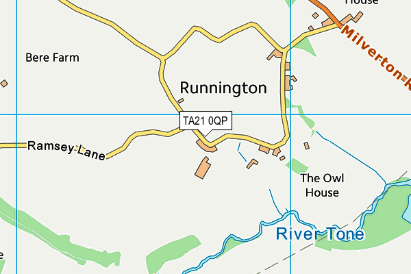 TA21 0QP map - OS VectorMap District (Ordnance Survey)