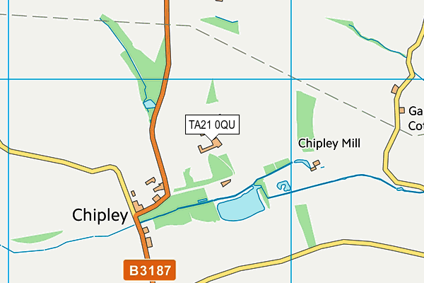 TA21 0QU map - OS VectorMap District (Ordnance Survey)