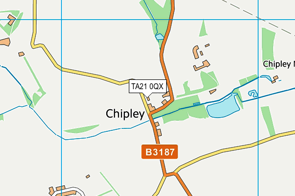 TA21 0QX map - OS VectorMap District (Ordnance Survey)