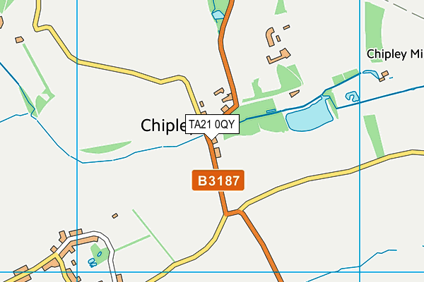 TA21 0QY map - OS VectorMap District (Ordnance Survey)